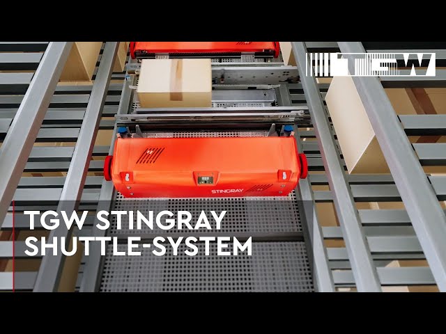 Stingray - leistungsfähiges Shuttle-System für Behälter, Kartons und Hängeware  | TGW