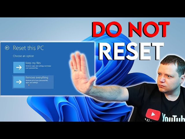 Reset Windows Keep ALL Apps and Games | Reset Windows 11 Failed | Nico Knows Tech