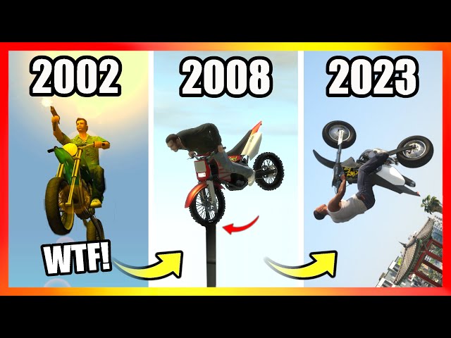 Evolution of BIKE STUNTS in GTA Games! (2002 → 2023)