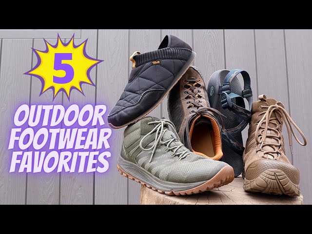 My Top 5 Outdoor Footwear Favs Boots/Shoes/Sandals/Slippers