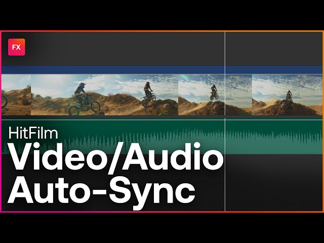 How to sync video and audio in HitFilm | Filmmaking Techniques