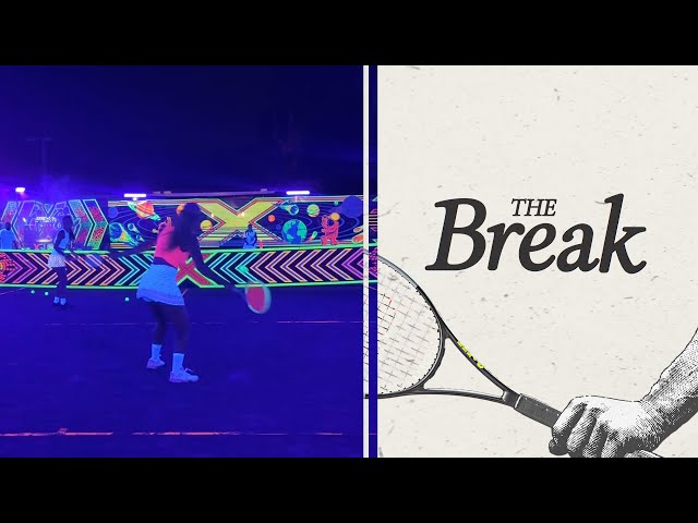 Viral pop-up glow in the dark tennis courts in Miami | The Break