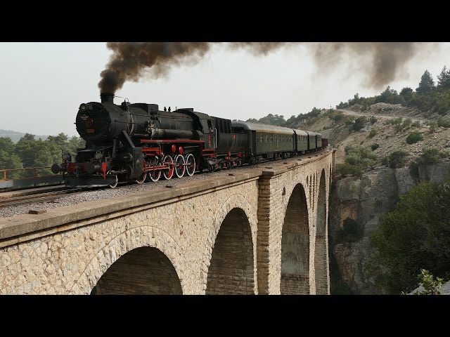 4K: TCDD Steam at James Bond Skyfall Bridge - Gavurdere-Viadukt - Varda Köprüsü