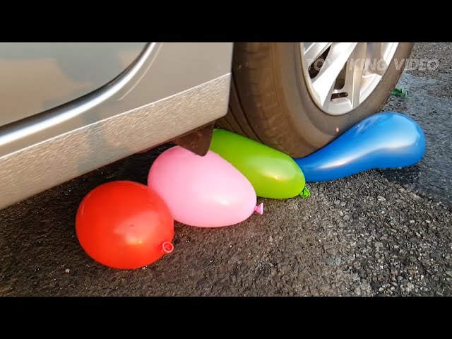 Crushing Crunchy & Soft Things by Car! - EXPERIMENT: CAR VS BALLOONS