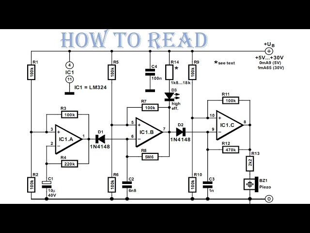 How to Read Electronics Circuit diagram electronics Schematics