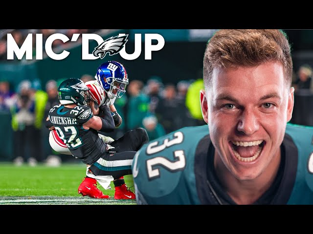 Reed Blankenship MIC’D UP in Eagles Victory vs. Giants!