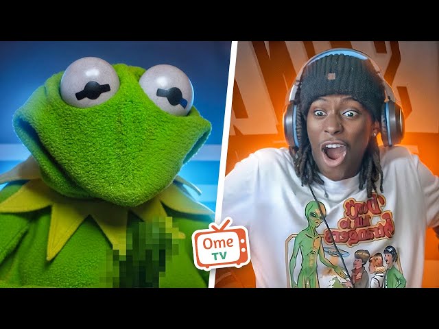 Kermit can't stop whipping out the cucumber (OmeTV)