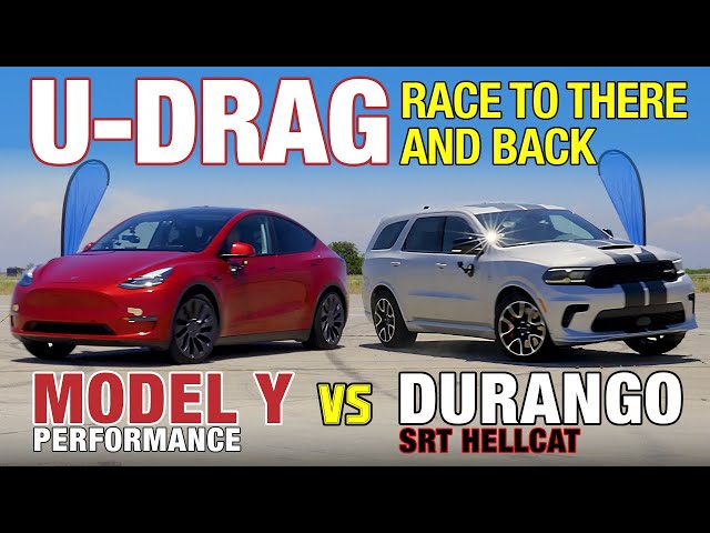 U-DRAG: Dodge Durango Hellcat vs. Tesla Model Y Performance