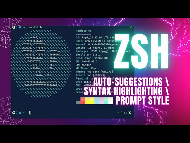 Customize your ZSH (auto-suggestions, prompt theme, syntax highlighting and more)