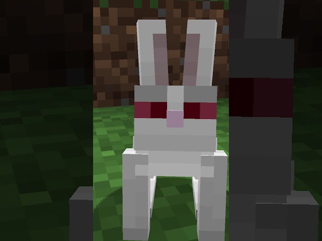 Minecraft's "killer bunny" Easter egg #shorts