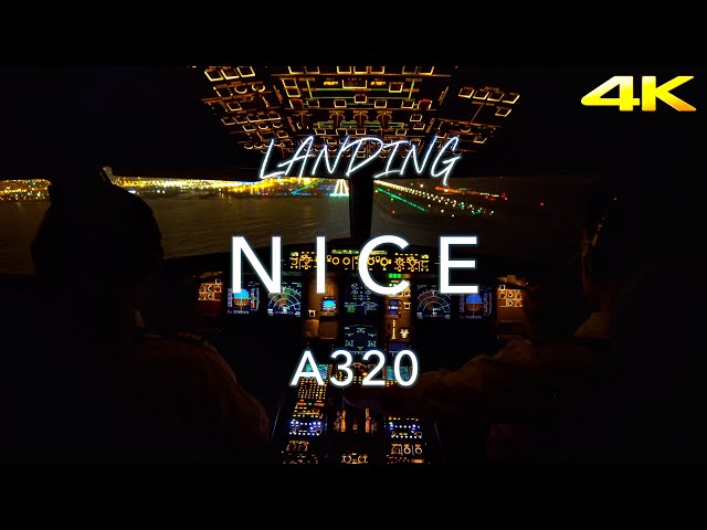 NICE | A320 LANDING 4K