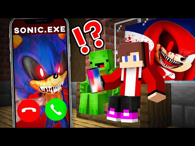 Why Scary SONIC.EXE and Friends Call JJ and Mikey At Night in Minecraft Challenge Maizen