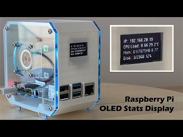 Connect and Program An OLED Stats Display For Your Raspberry Pi
