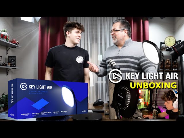 Elgato Key Light Air Unboxing for my son's birthday