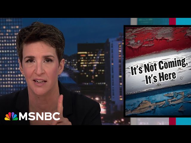 'Energizing': Maddow puts U.S. fight to defend democracy in global context