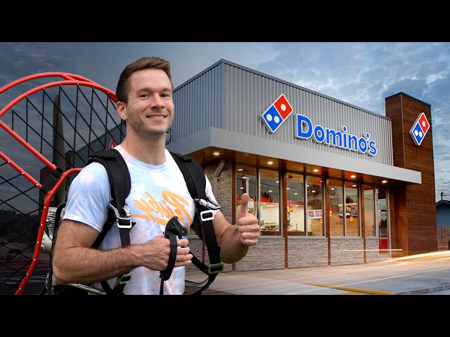 Flying To Domino's On My Paramotor!