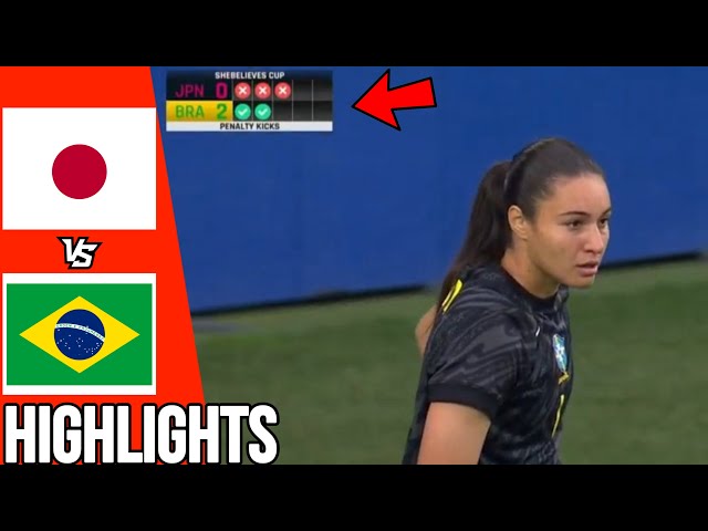 Brazil vs Japan | Highlights & Penalty Shootout | She Believes Cup 3rd Place | 09/04/24