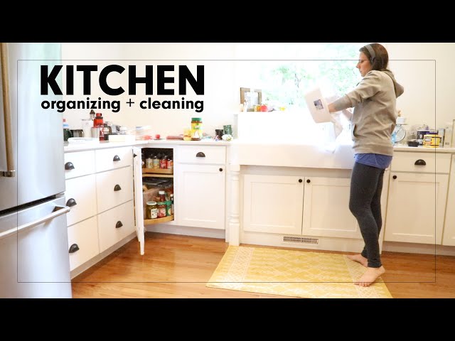 KITCHEN ORGANIZATION and CLEANING | mega motivation clean with me