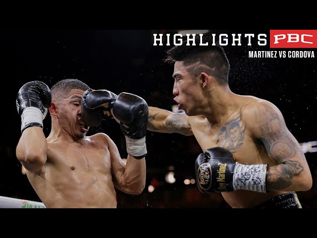 Martinez vs Cordova HIGHLIGHTS: March 30, 2024 | PBC on Prime