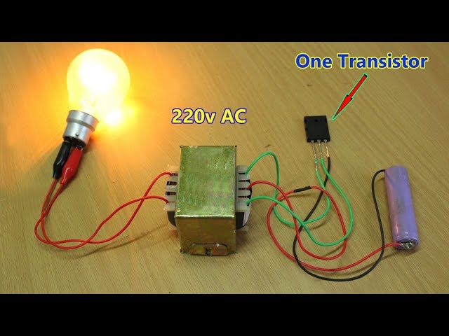 how to make inverter with one transistor