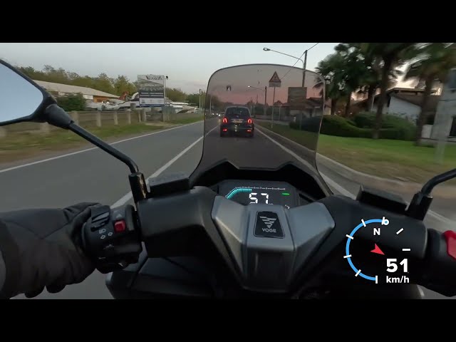 Speedometer to GPS speeds on the Voge SR1 125 (video 2)