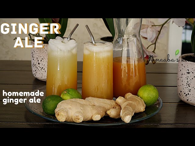 homemade Ginger Ale recipe  I  ginger ale with real ginger  I refreshing drinks recipes