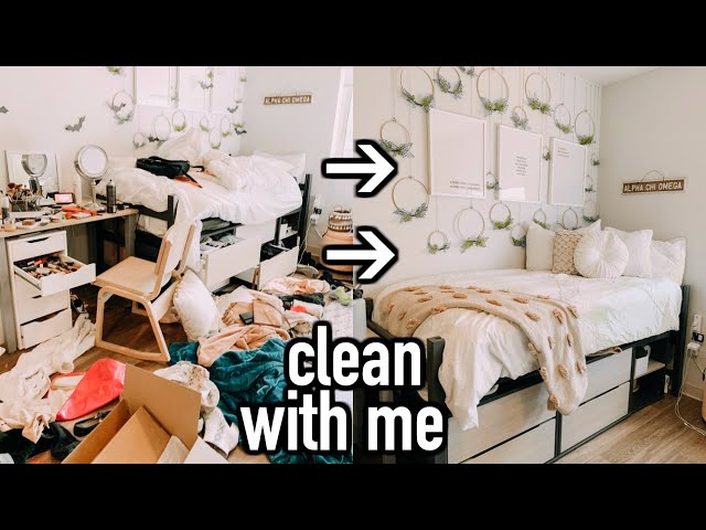 Clean With Me | Cleaning My Dorm