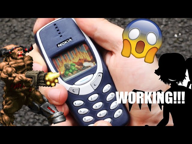 Bad Apple and Doom on a Nokia 3310 Display