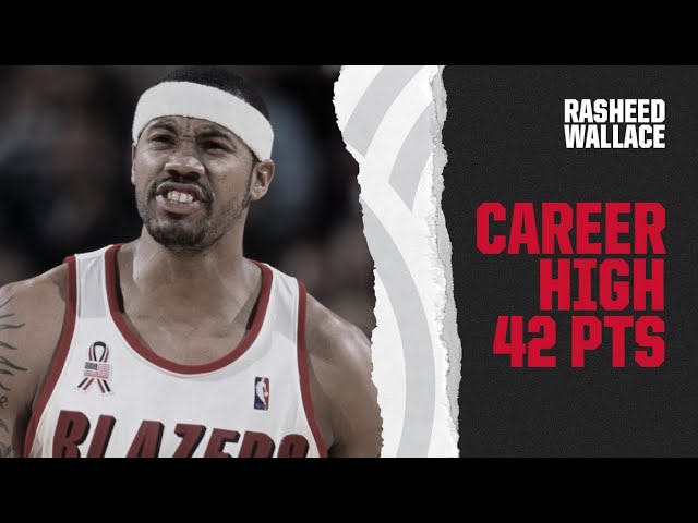 Rasheed Wallace's career high 42 PTS in Denver | Trail Blazers Classic Games