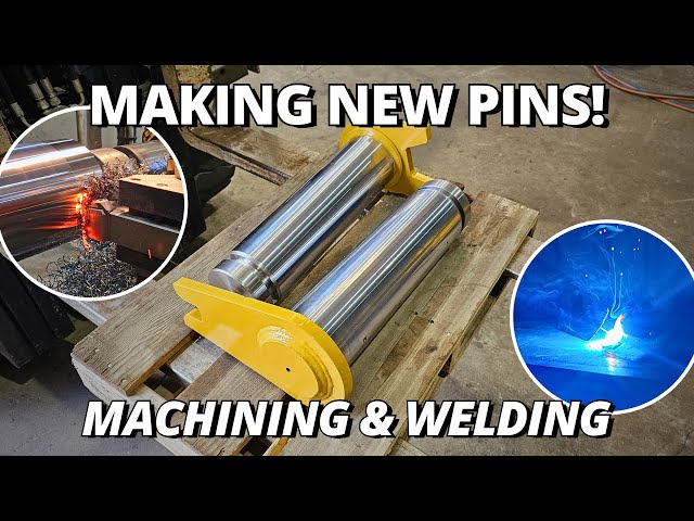 Making NEW Pins for a CAT 657 Scraper Tractor | Machining & Welding