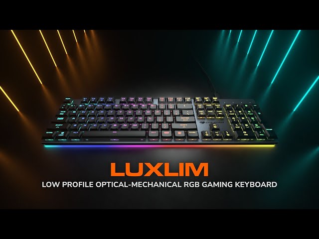 LUXLIM - Extreme Low Profile Optical-Mechanical Gaming Keyboard