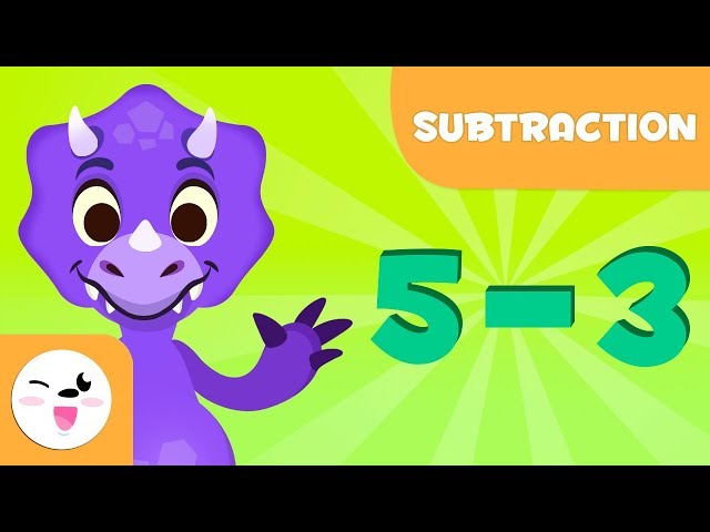 Subtractions for kids - Learn to subtract with Dinosaurs - Mathematics for kids