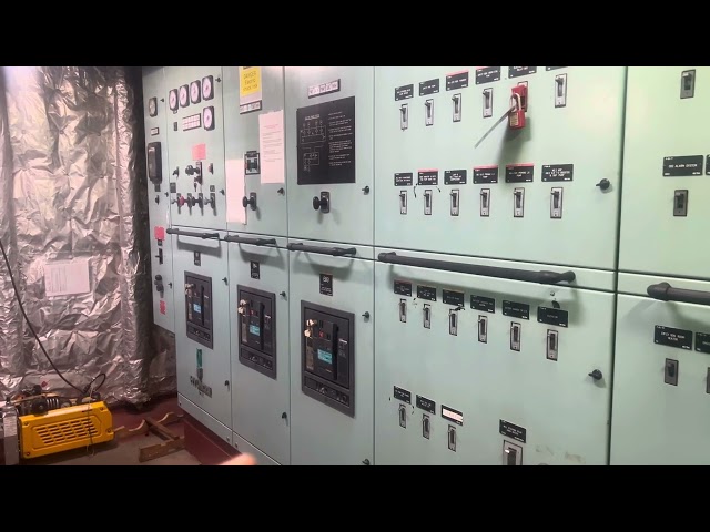 Dali size containership emergency generator power and steering