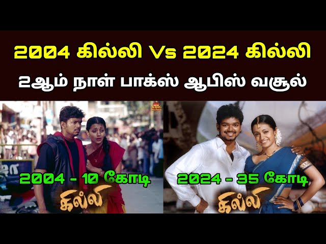 Ghilli Re Release 2nd Day Collection 2004 Vs 2024 Ghilli