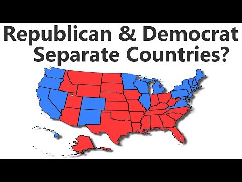 What If Republican and Democrat States Were Separate Countries?