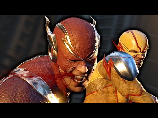 Justice League Flash Vs. Reverse Flash Fight Scene Injustice 2