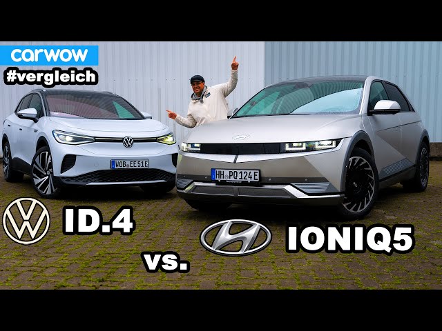 VW ohne jede Chance? IONIQ5 gegen ID.4! Macht Hyundai die Deutschen nass? Vergleich / Test /