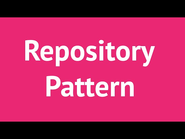 Repository Pattern with C# and Entity Framework, Done Right | Mosh