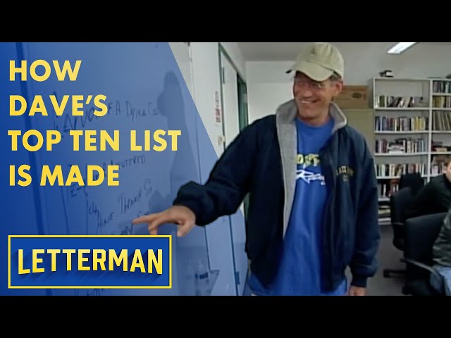 How Dave's Top Ten List Is Made | Letterman