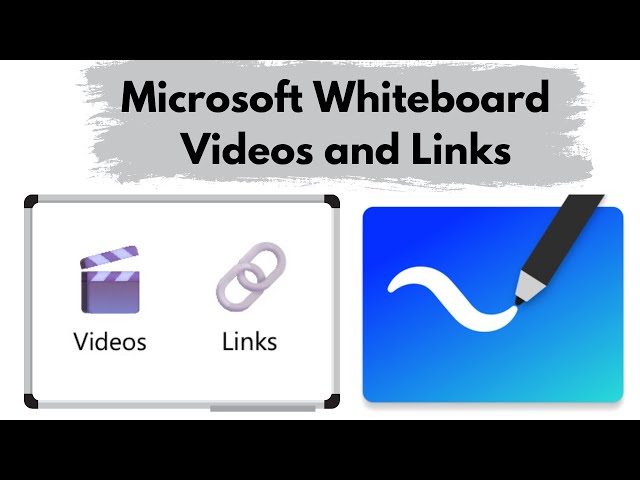 How to use Links and Videos in Microsoft Whiteboard
