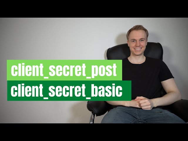 OpenID Connect client authentication: basic auth and client secret post