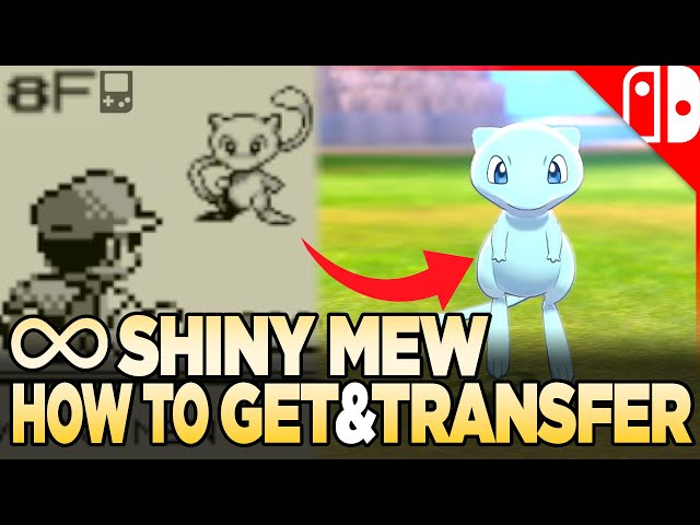 How to Get Shiny Mew in Pokemon Home from 3DS Pokemon Red & Blue (8F)