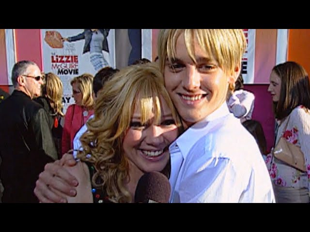 Aaron Carter Crashes Hilary Duff's Lizzie McGuire Movie Interview (Flashback)