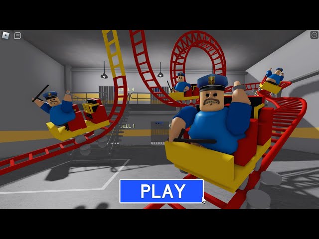 Roller Coaster Barry Prison Run! Horror #roblox #ScaryObby