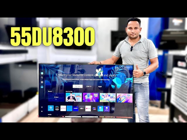Latest Samsung 55 Inch Dynamic Crystal 4K Ultra HD Smart Led TV 2024 55DU8300 | Demo Details Review