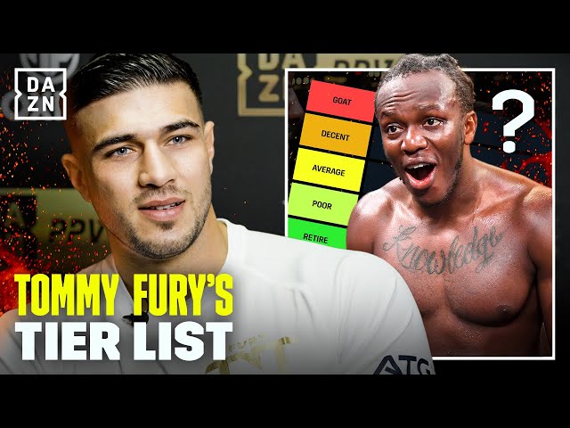 Tommy Fury’s Boxing Tier List: KSI should RETIRE!