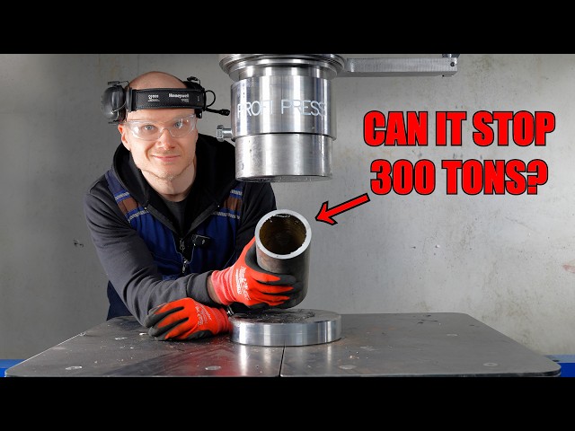 Crushing Thick Metal Tubes With Hydraulic Press + Bunker Update