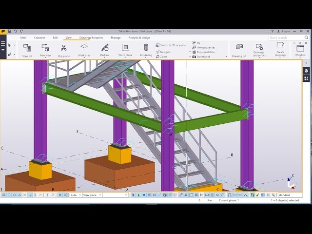 Staircase Tower Modelling in Tekla Structures 2016