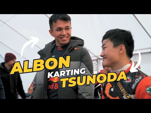 Tsunoda and Albon KARTING day in Italy