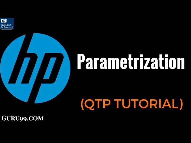 Parametrization  - HP UFT/ QTP TutoriaL #12